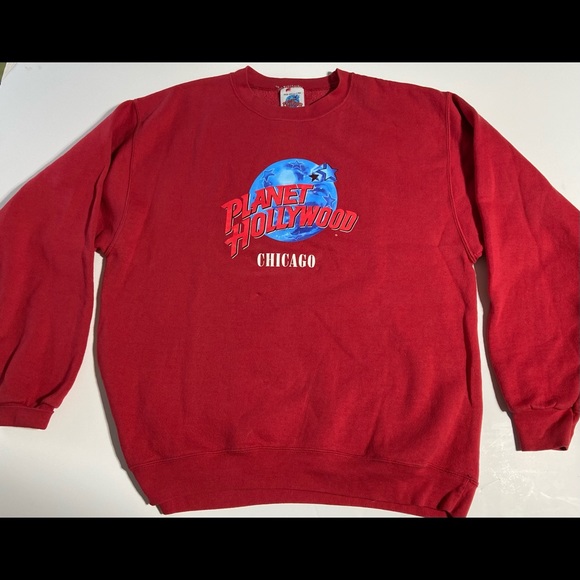 planet Hollywood Other - Vintage 1990’s sweatshirt Planet Hollywood Chicago red USA Large